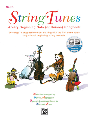 Book cover for StringTunes -- A Very Beginning Solo (or Unison) Songbook