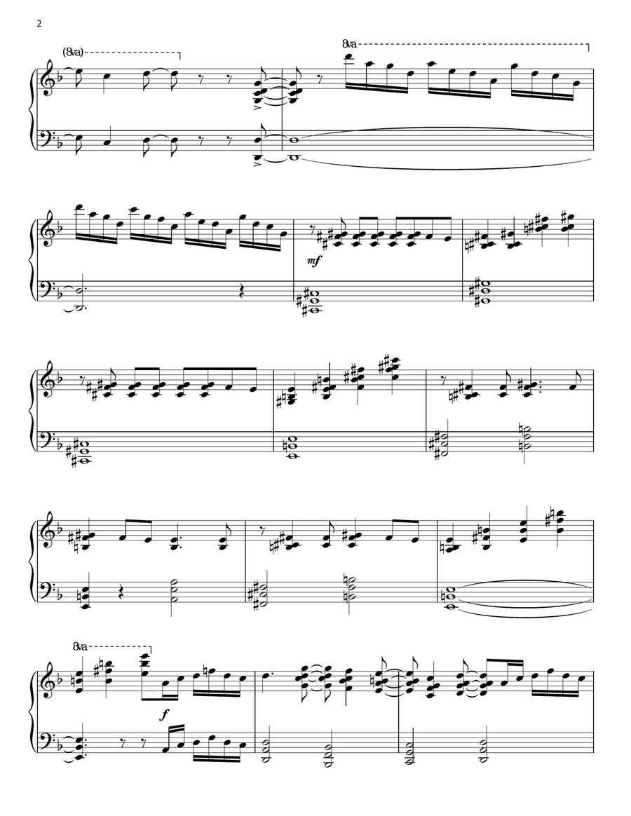 Layla Piano Solo scores gallery preview page 2