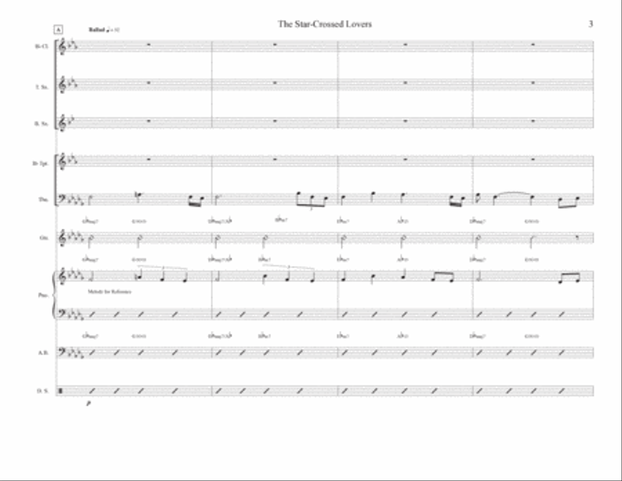 The Star-Crossed Lovers Jazz Ensemble scores gallery preview page 3
