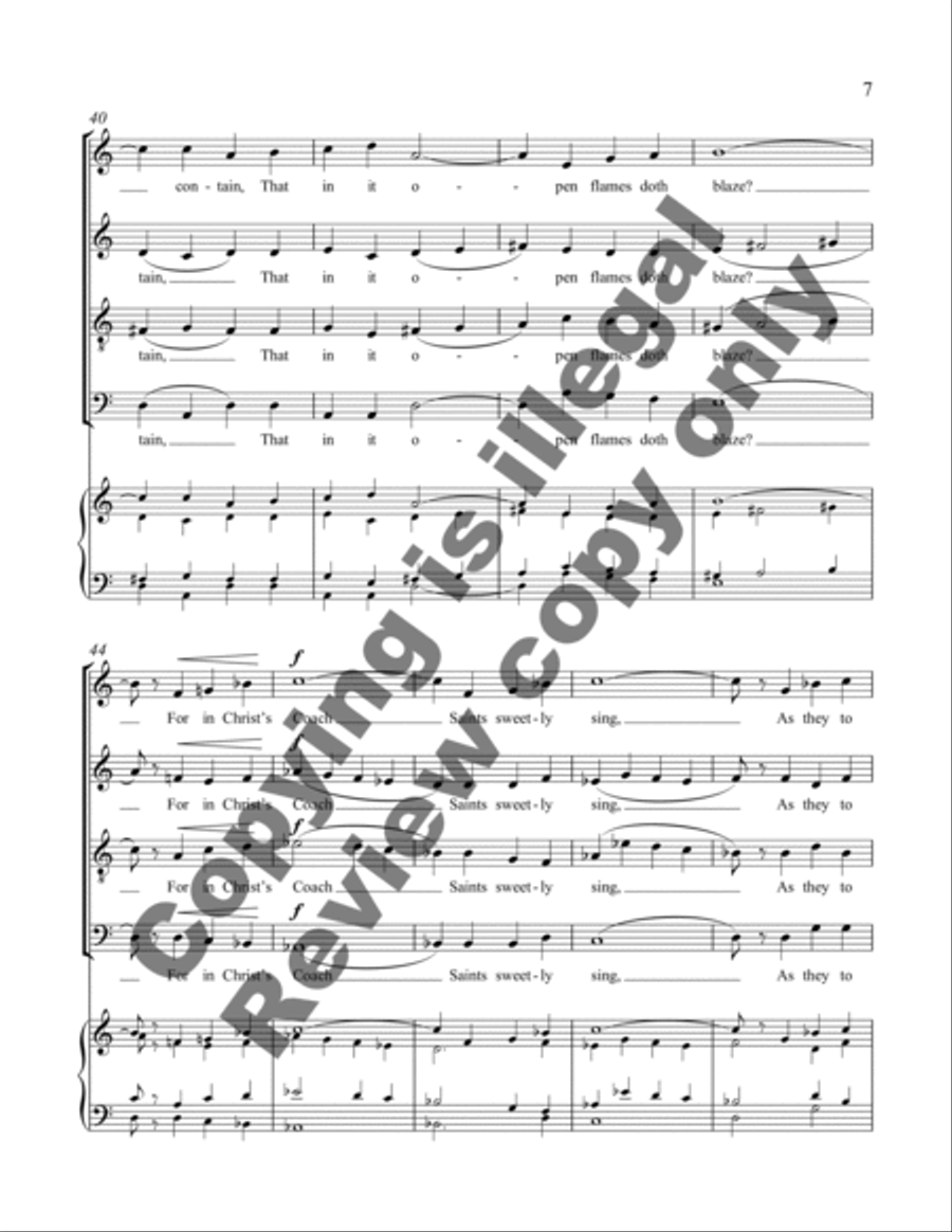 Three Mystical Hymns: 3 In Heaven Soaring Up 4-Part scores gallery preview page 10