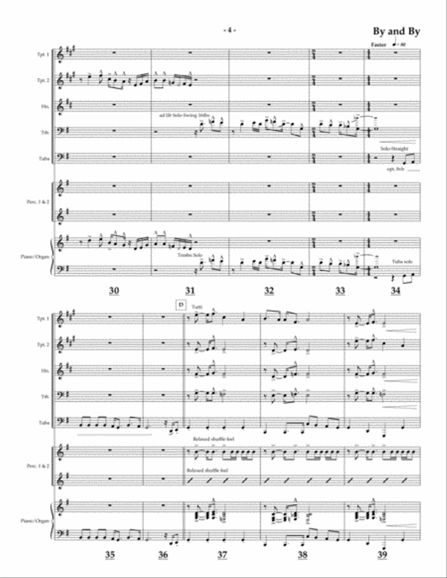 We'll Understand It Better By and By for Brass Quintet Brass Quintet scores gallery preview page 4