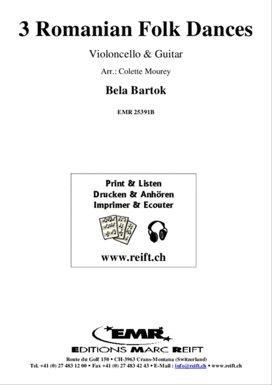 3 Romanian Folk Dances 3 Romanian Folk Dances Cello scores gallery preview page 2