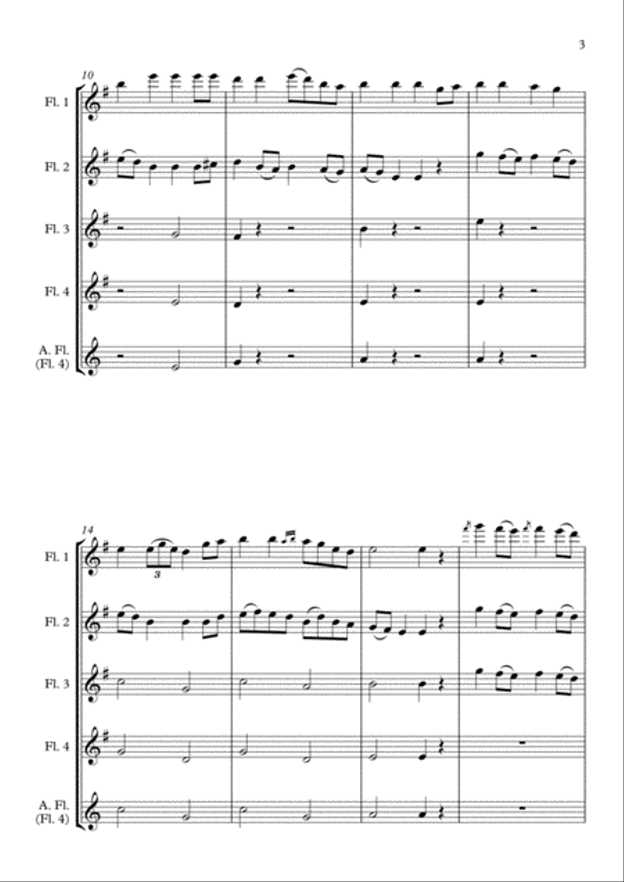 Nancy Mulligan Flute Quartet scores gallery preview page 3