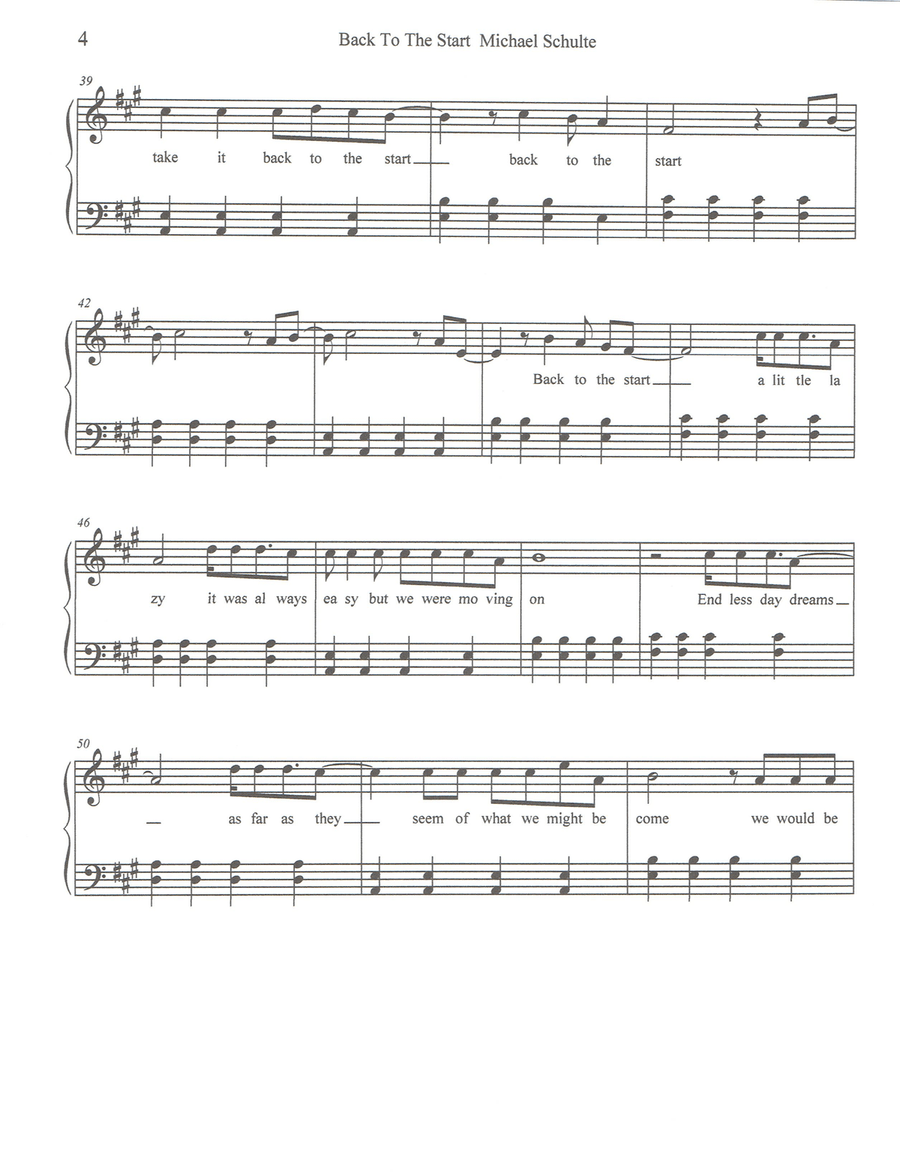 Back To The Start Back To The Start Small Ensemble scores gallery preview page 4