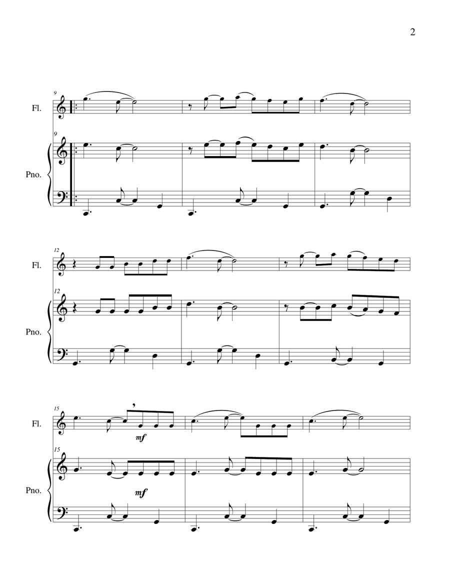 La Cucaracha - Flute Solo Chamber Music scores gallery preview page 4