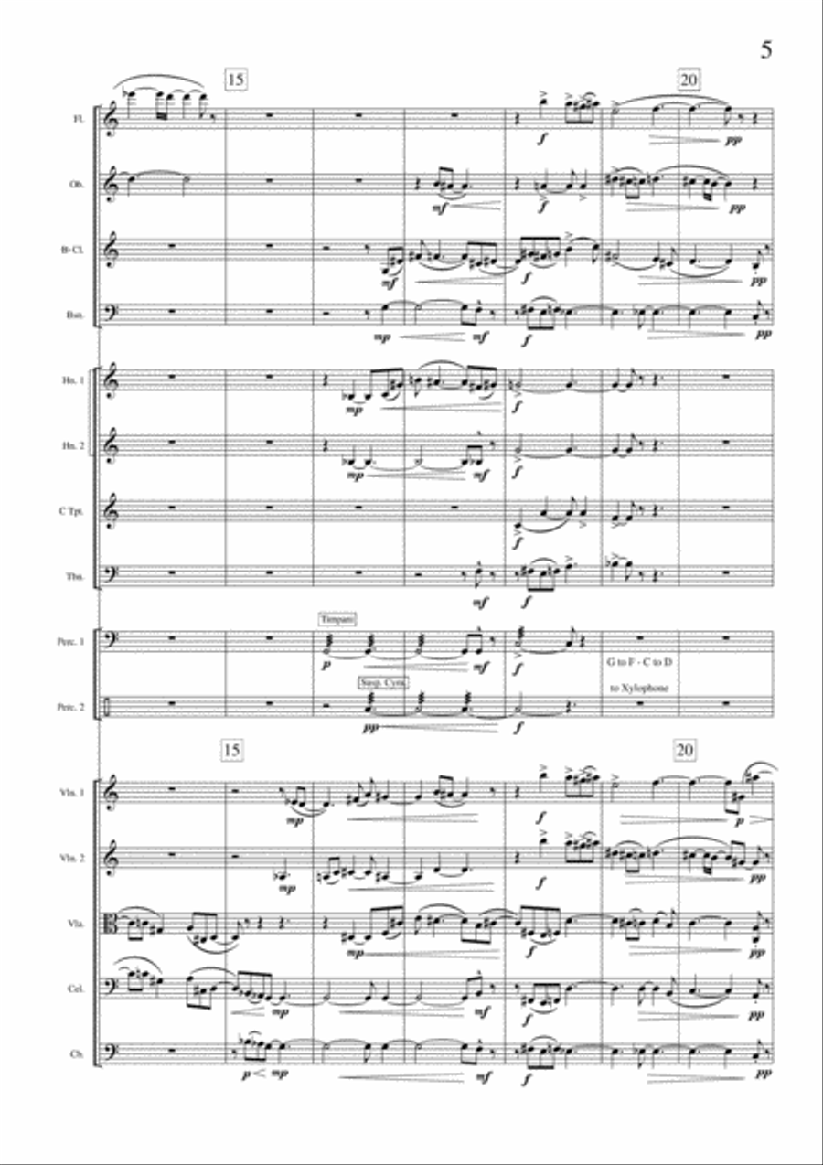Serenata for Chamber Orchestra Chamber Orchestra scores gallery preview page 5