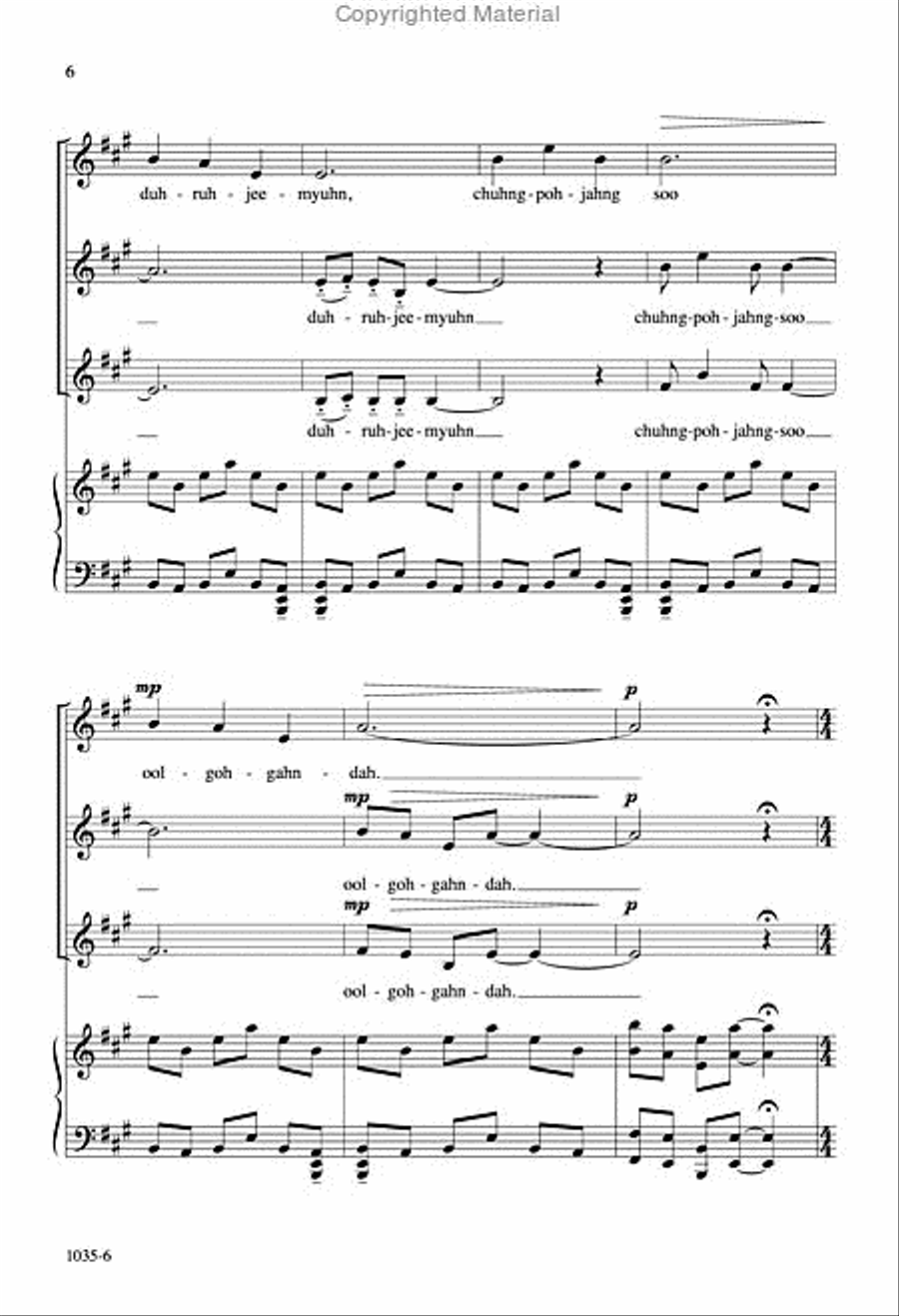 Blue Bird - SSA Octavo SSA scores gallery preview page 5