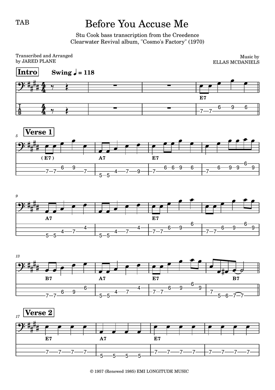 Before You Accuse Me (Take A Look At Yourself) Acoustic Guitar scores gallery preview page 1