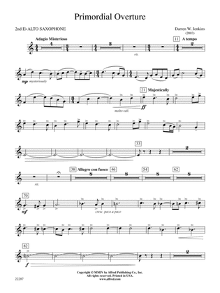 Primordial Overture: 2nd E-flat Alto Saxophone