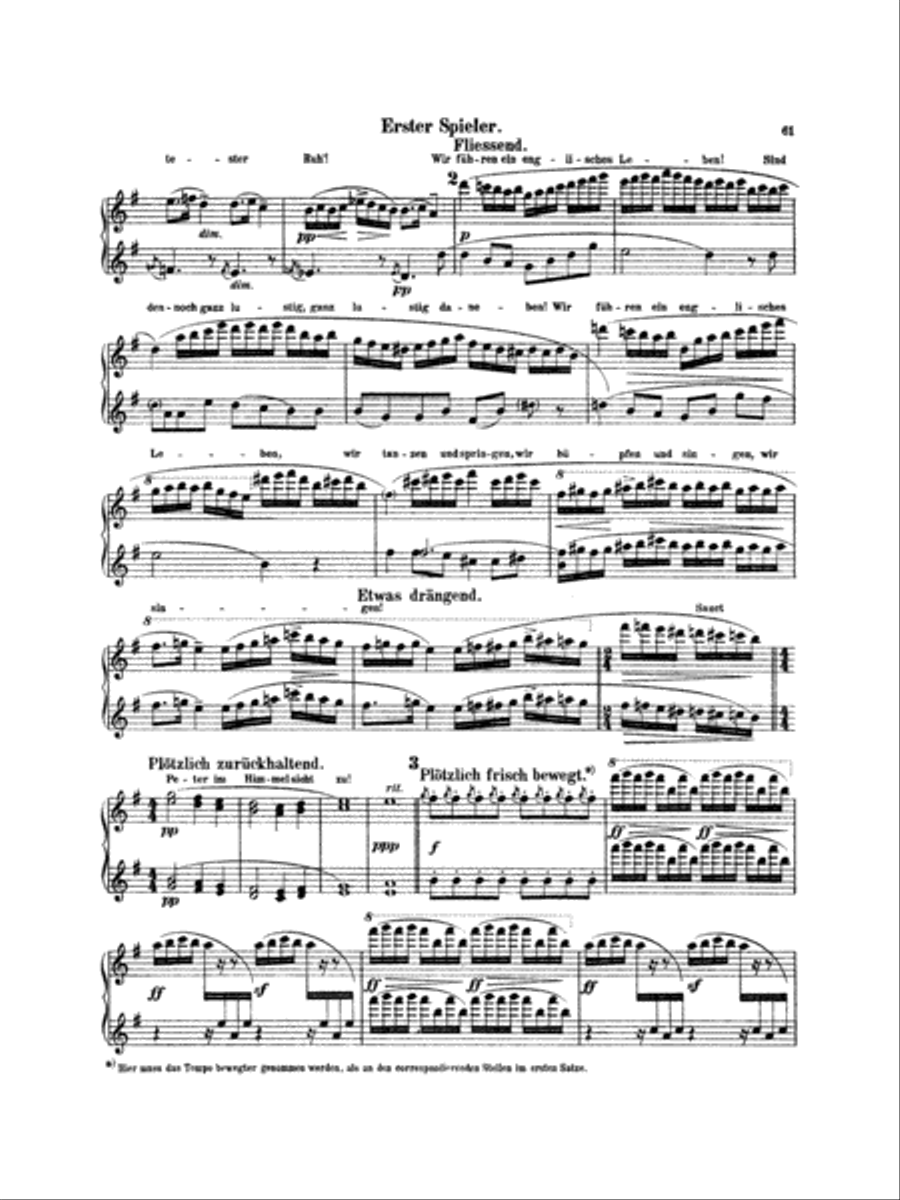 Mahler: Symphony No. 4, in G Major Piano Duet scores gallery preview page 4
