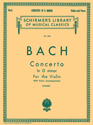Book cover for Concerto in G minor