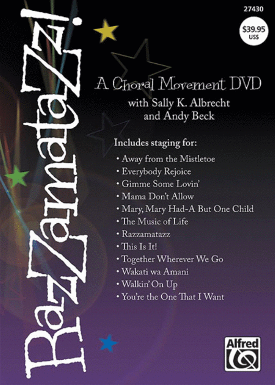 Razzamatazz! A Choral Movement DVD Choir scores gallery preview page 1