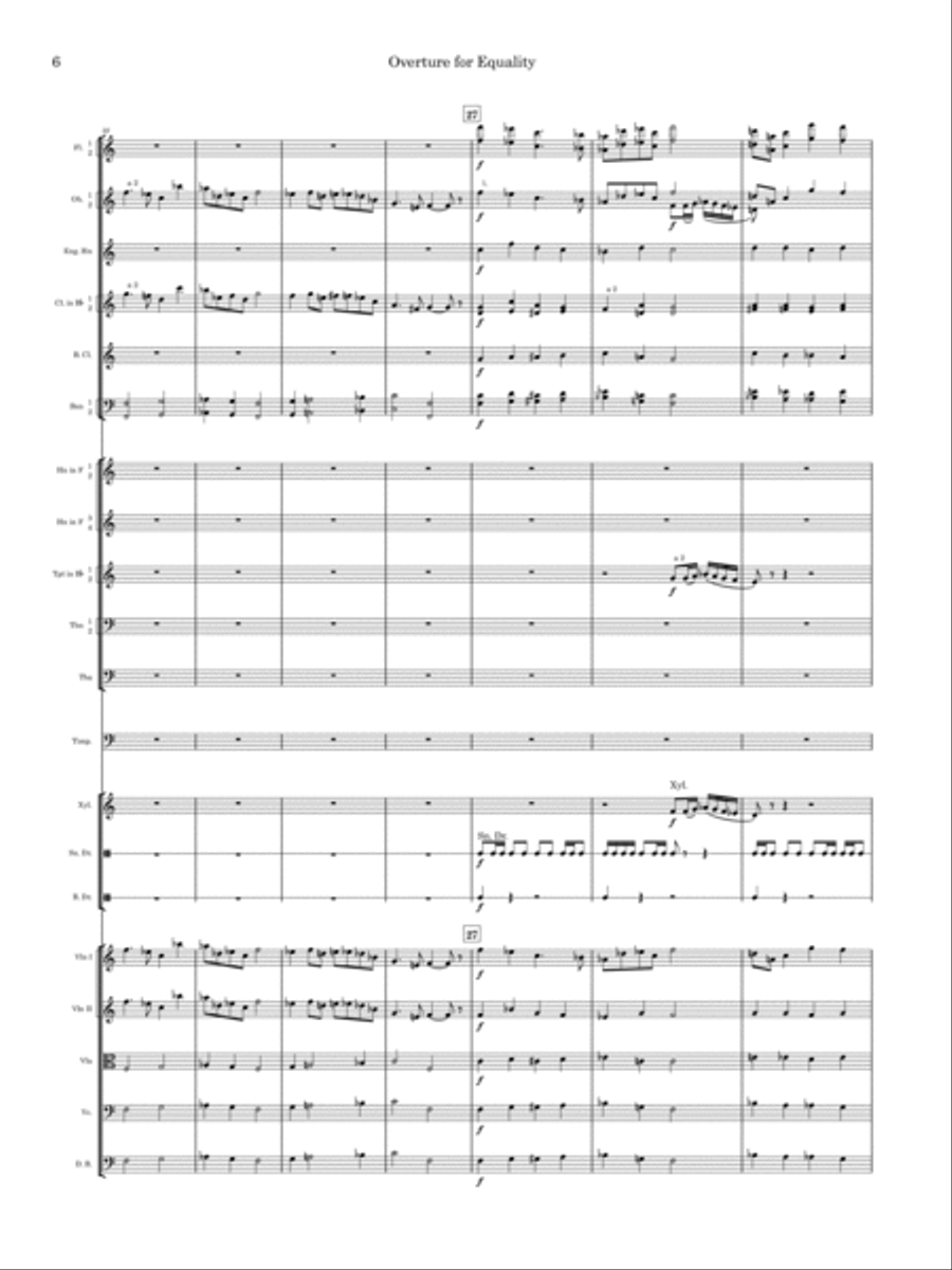 Overture for Equality (Orch) Full Orchestra scores gallery preview page 6