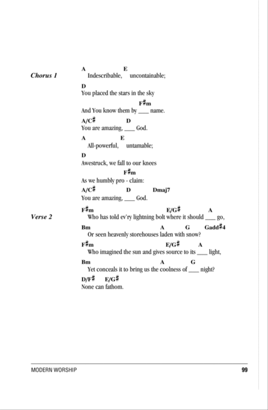 Indescribable Acoustic Guitar scores gallery preview page 2