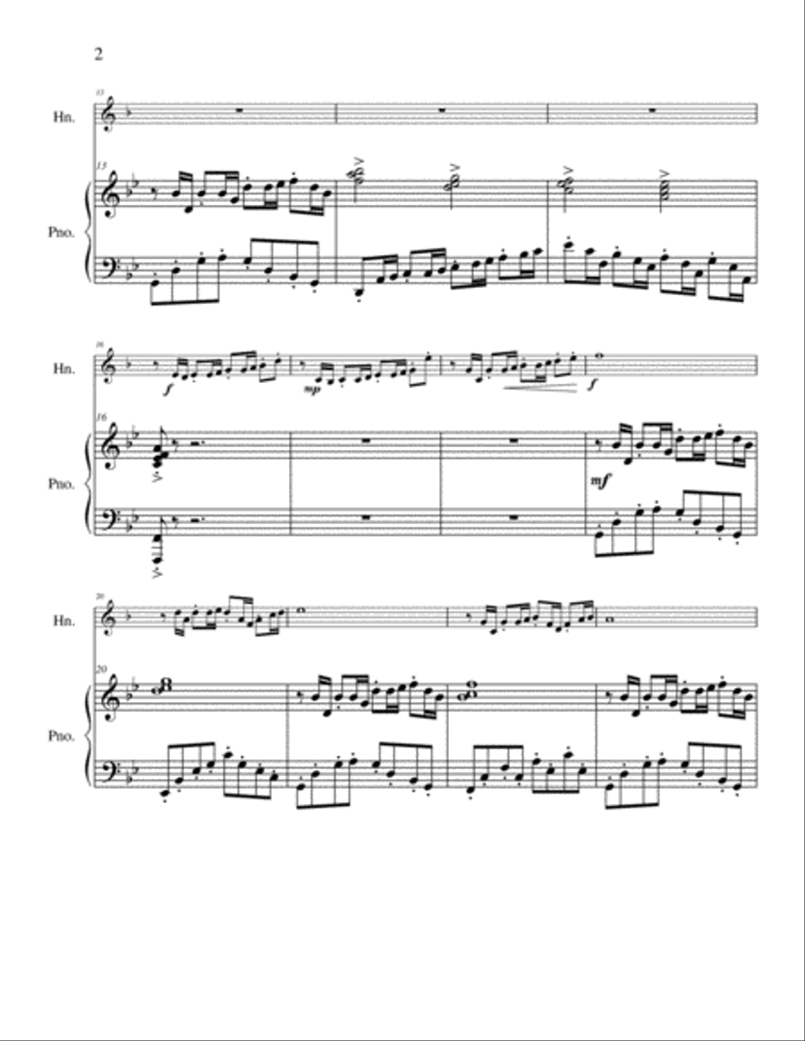 Sonatina Horn scores gallery preview page 2
