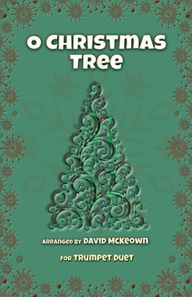 Book cover for O Christmas Tree, (O Tannenbaum), Jazz style, for Trumpet Duet