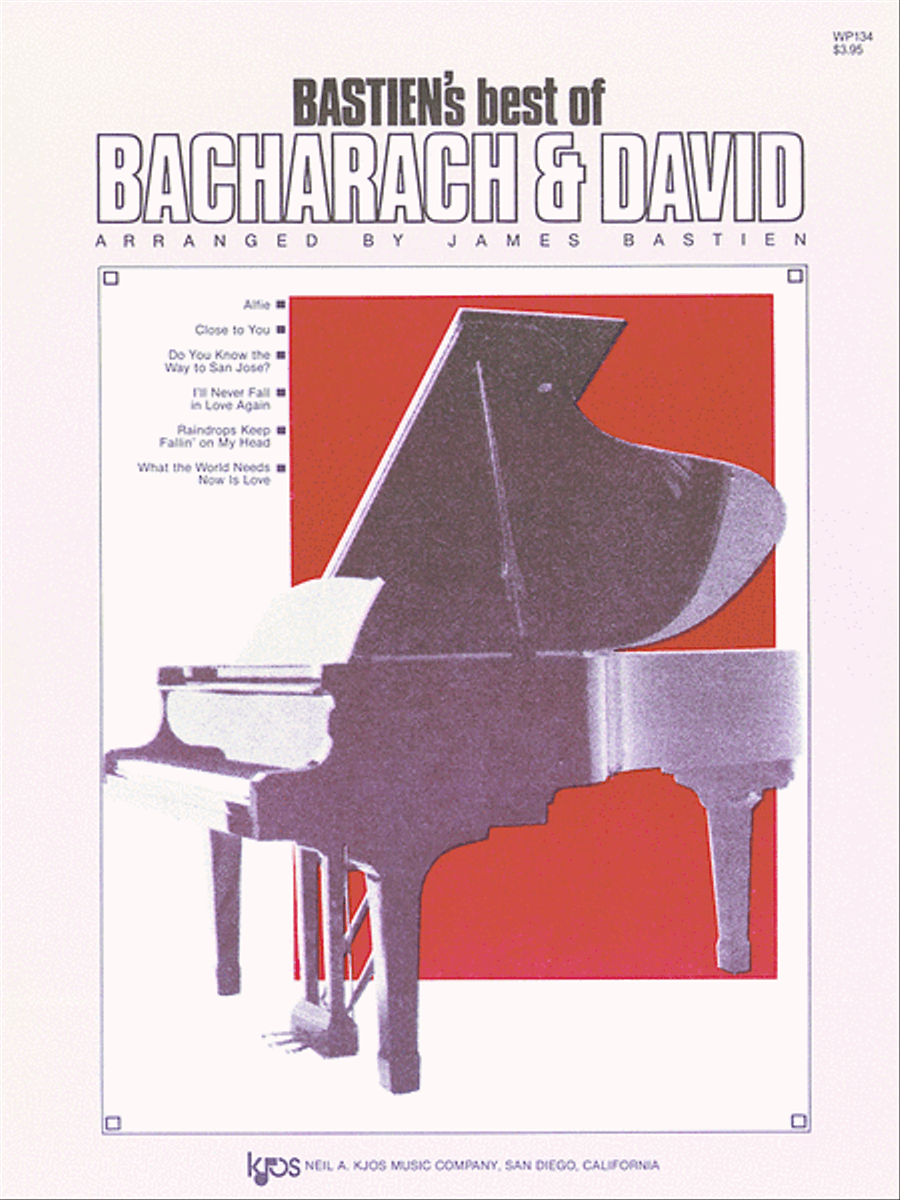 Bastien's Best Of Bacharach-david Piano Method scores gallery preview page 1