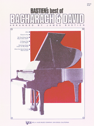 Book cover for Bastien's Best Of Bacharach-david