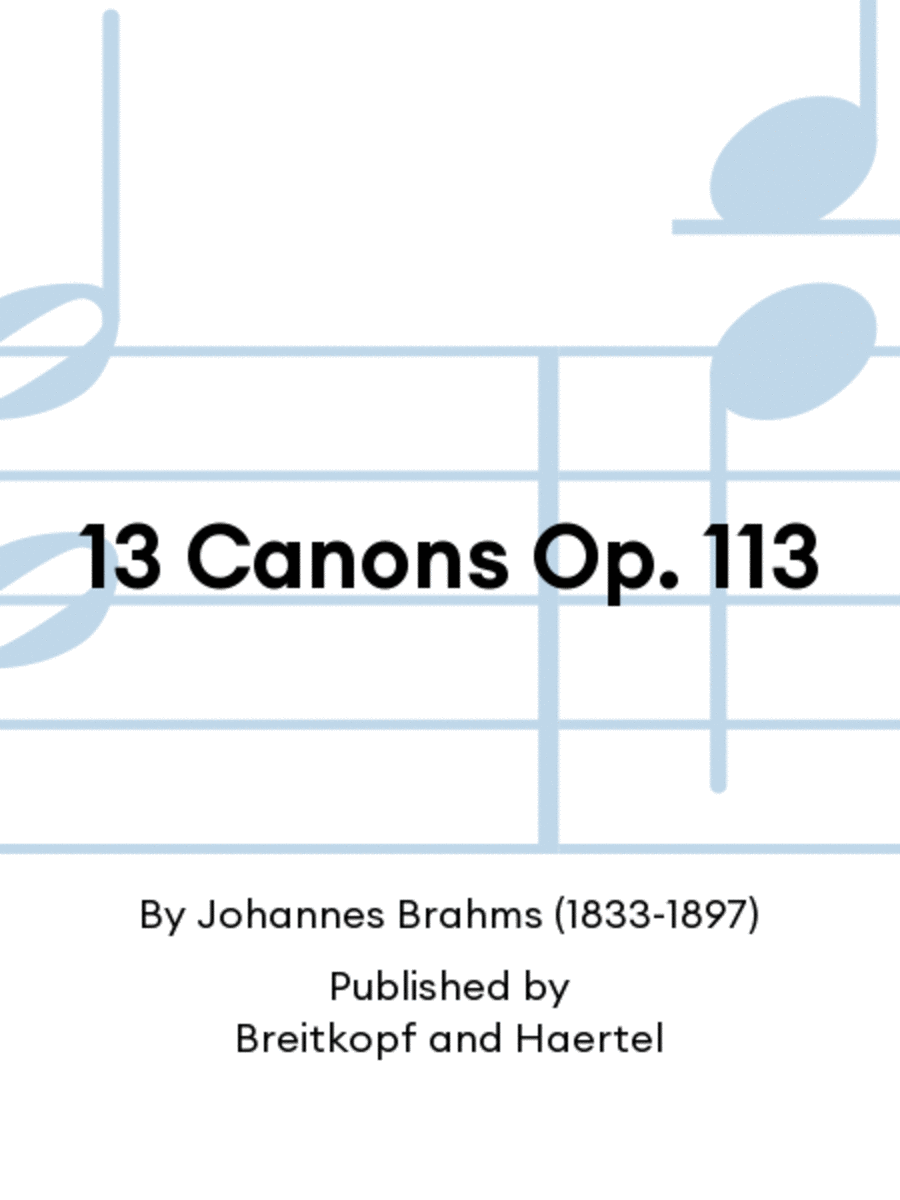 13 Canons Op. 113