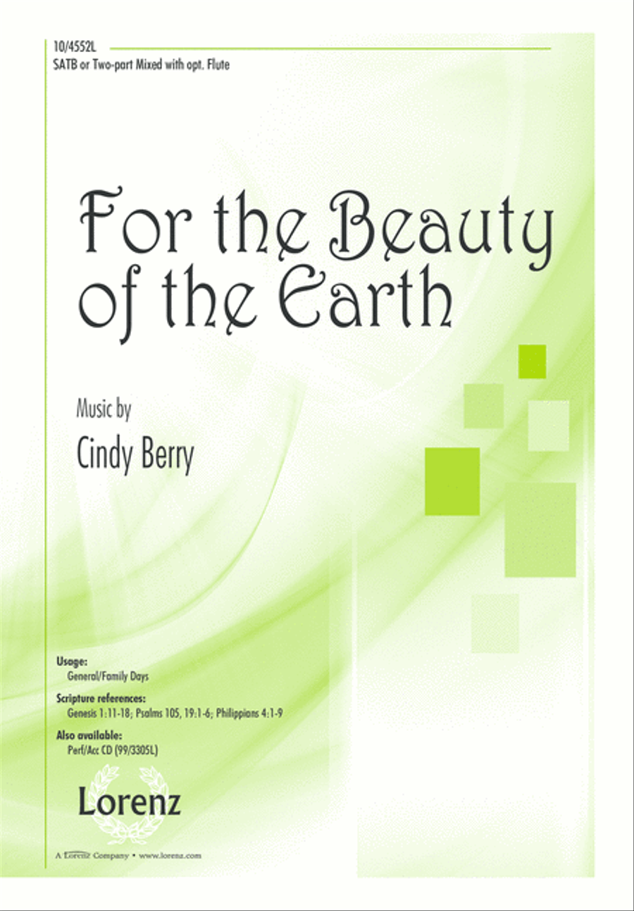 For the Beauty of the Earth 4-Part scores gallery preview page 1