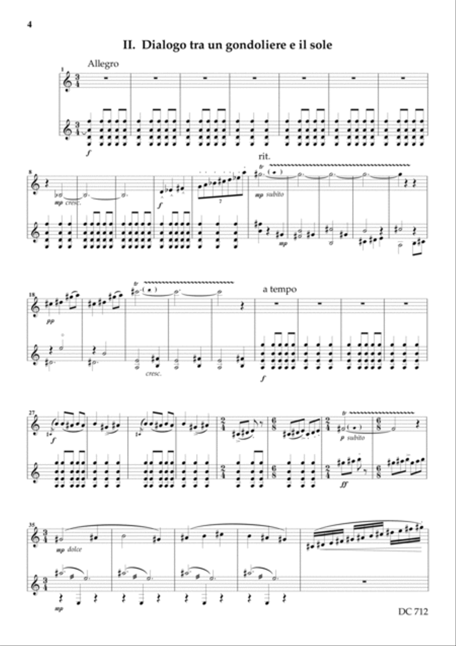 Tre dialoghi Veneziani for clarinet and guitar Clarinet scores gallery preview page 4
