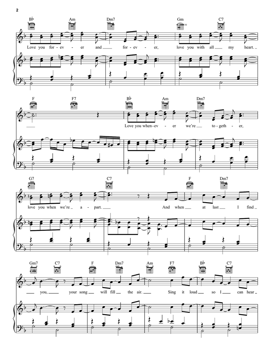 I Will I Will Piano, Vocal, Guitar scores gallery preview page 2