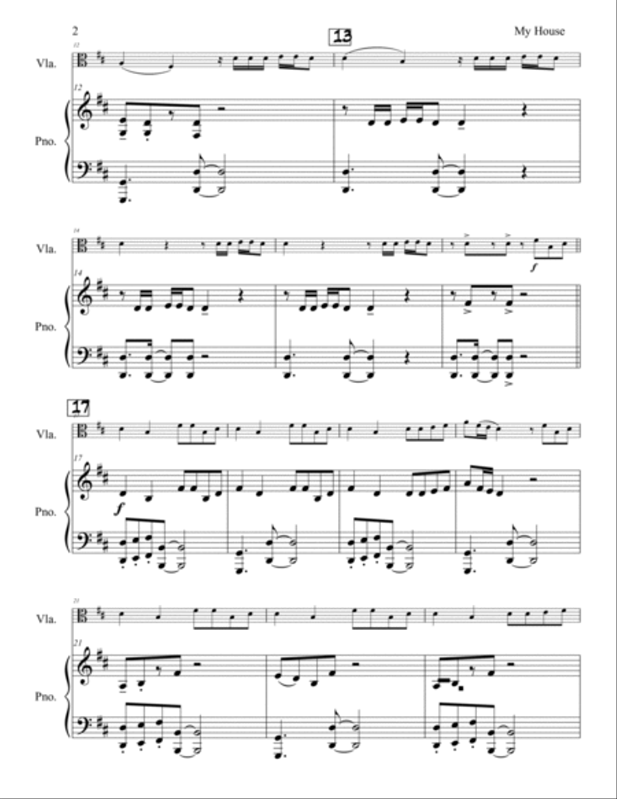 My House Viola scores gallery preview page 3