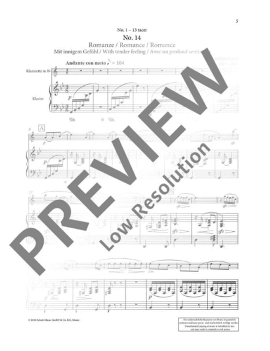 Tune Book 1 B-Flat Clarinet scores gallery preview page 6