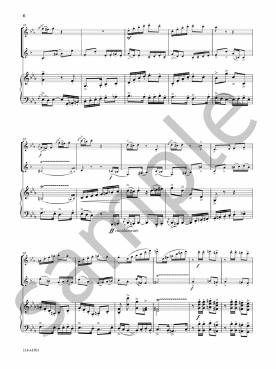 Sonata Cho-Cho-San Chamber Music scores gallery preview page 6