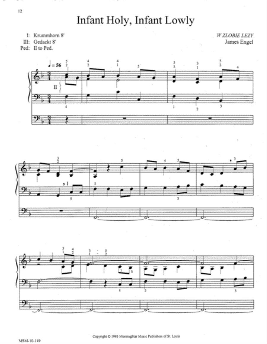 Music with Minimal Pedal - Christmas Organ scores gallery preview page 4