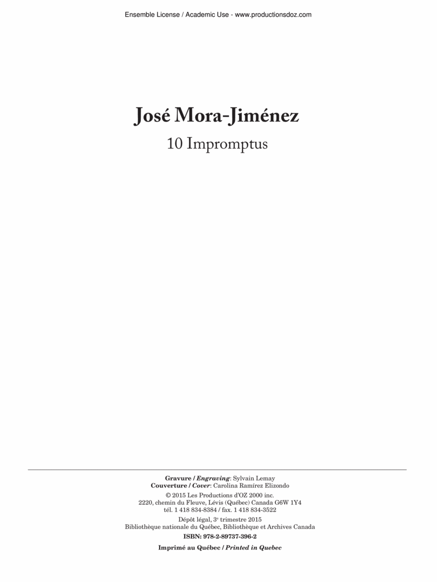 10 Impromptus Classical Guitar scores gallery preview page 1