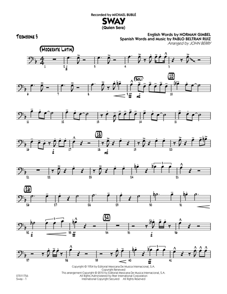 Sway (Quien Sera) - Trombone 3