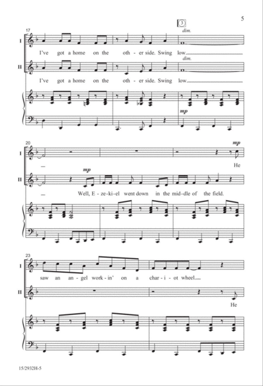Swing Down, Ezekiel! Swing Down, Ezekiel! 2-Part scores gallery preview page 6