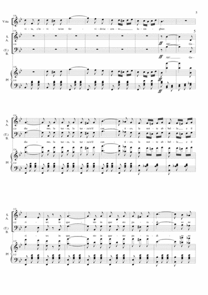 LIBIAM NE' LIETI CALICI - From: La traviata - Act I - Arr. for Soli, SATB Choir and Piano image number null