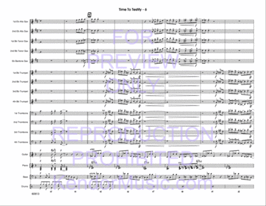 Time To Testify Jazz Ensemble scores gallery preview page 7