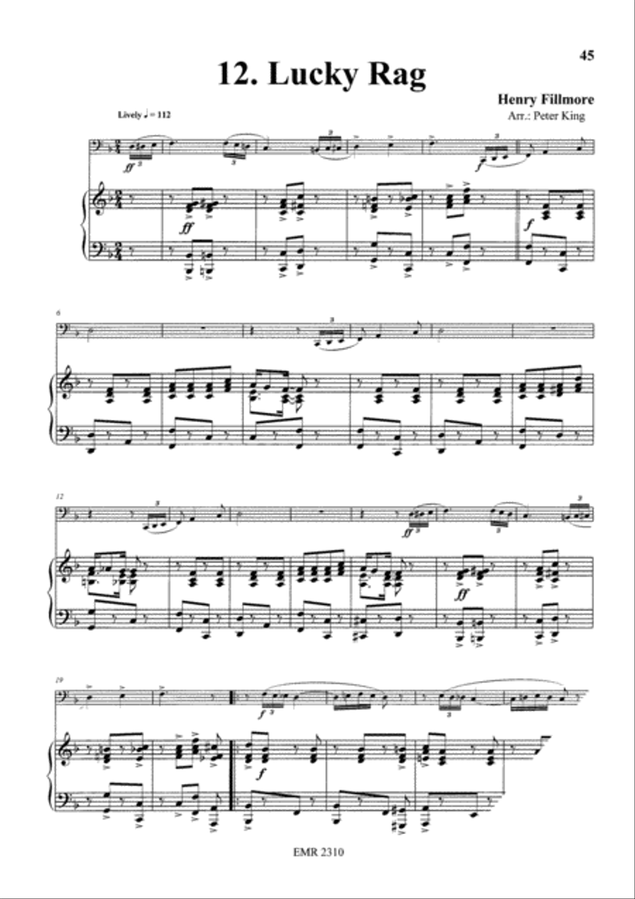 15 Rags Bass Trombone scores gallery preview page 14