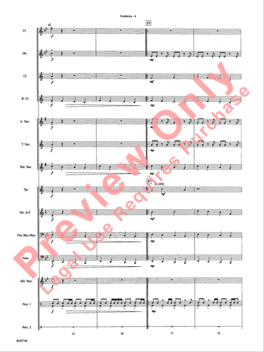 March of the Magical Toys Concert Band scores gallery preview page 7