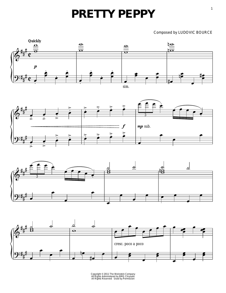 Pretty Peppy Pretty Peppy Piano Solo scores gallery preview page 1