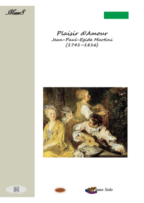 Book cover for Plaisir d'amour love song for piano solo