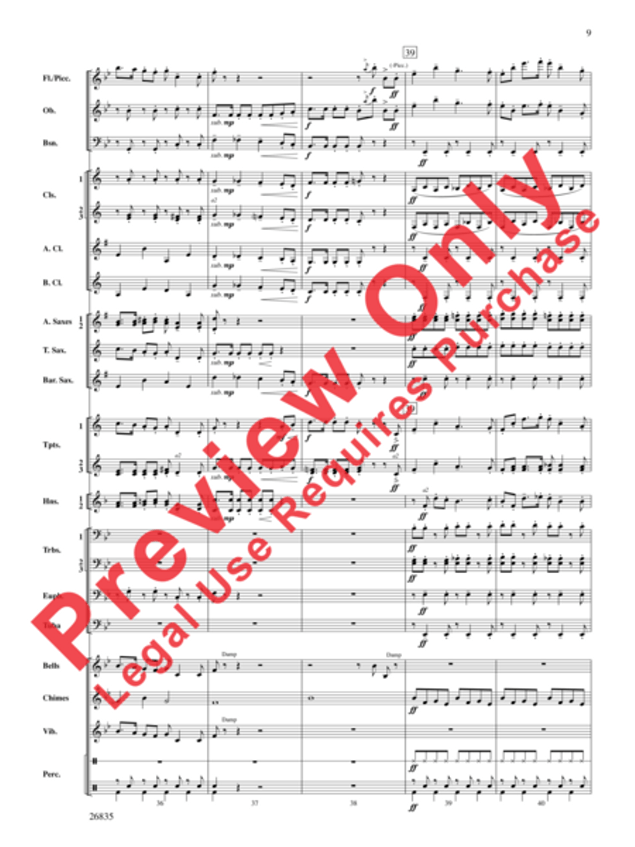 Snow Day Celebration! Concert Band scores gallery preview page 10