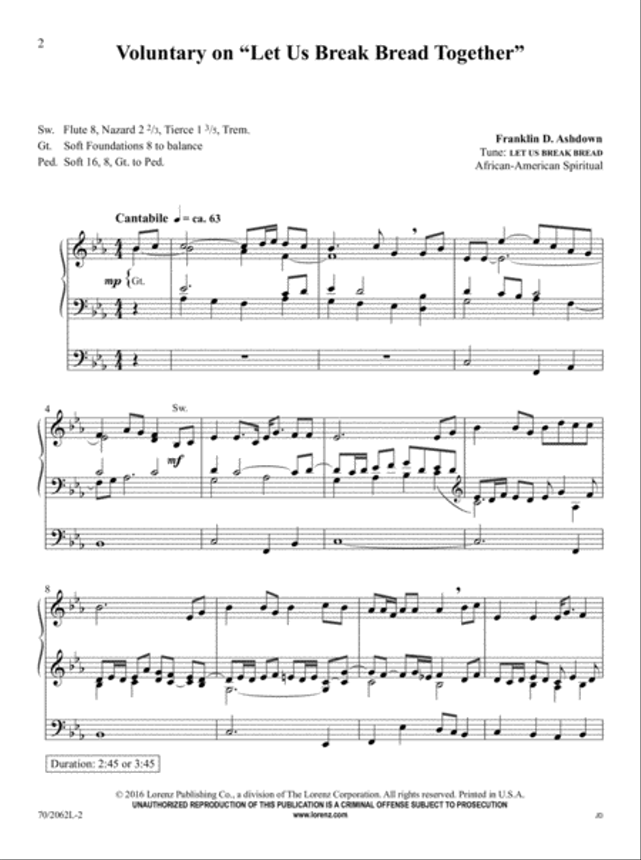 The Sacred Organ Library, Vol. 2 Organ Solo scores gallery preview page 2
