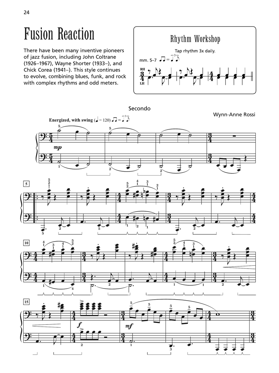 Fusion Reaction - Piano Duet (1 Piano, 4 Hands) 1 Piano, 4-Hands scores gallery preview page 1