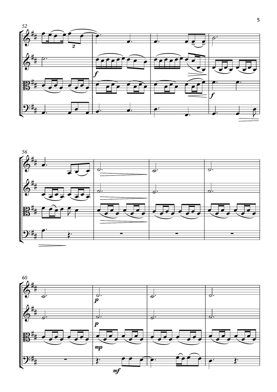 Please, Please, Please, Let Me Get What I Want String Quartet scores gallery preview page 5