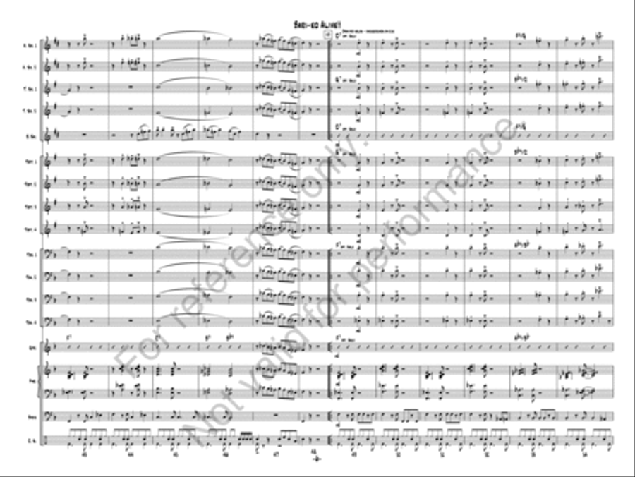 Bari-ed Alive!! Bari-ed Alive!! Jazz Ensemble scores gallery preview page 6