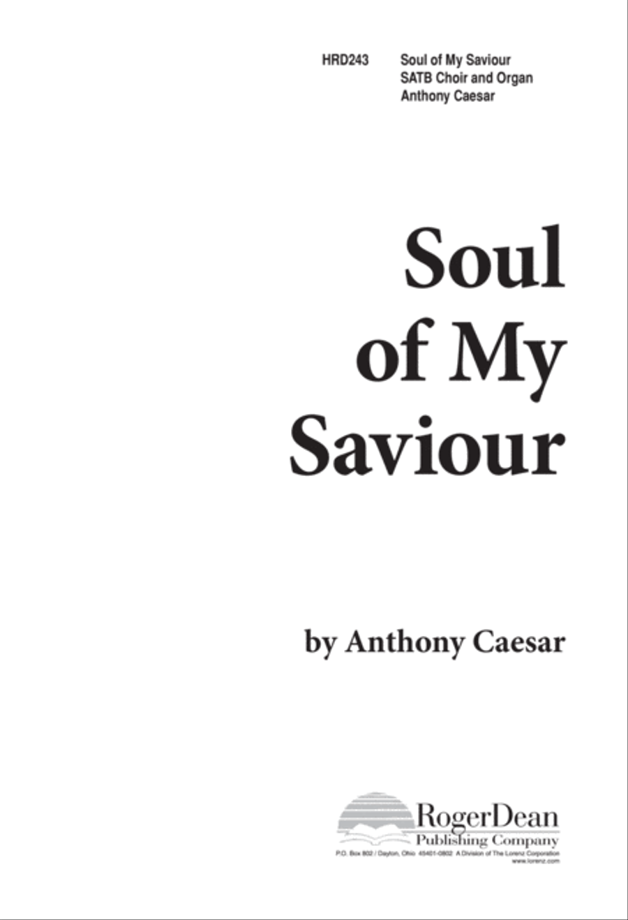 Soul of My Saviour Soul of My Saviour 4-Part scores gallery preview page 2