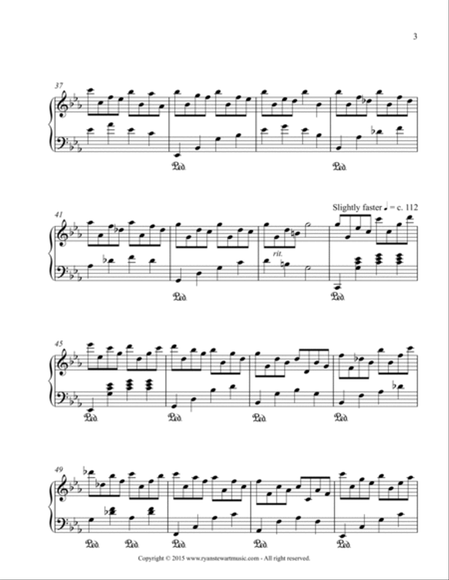 A Beginning (Solo Piano) Piano Solo scores gallery preview page 3