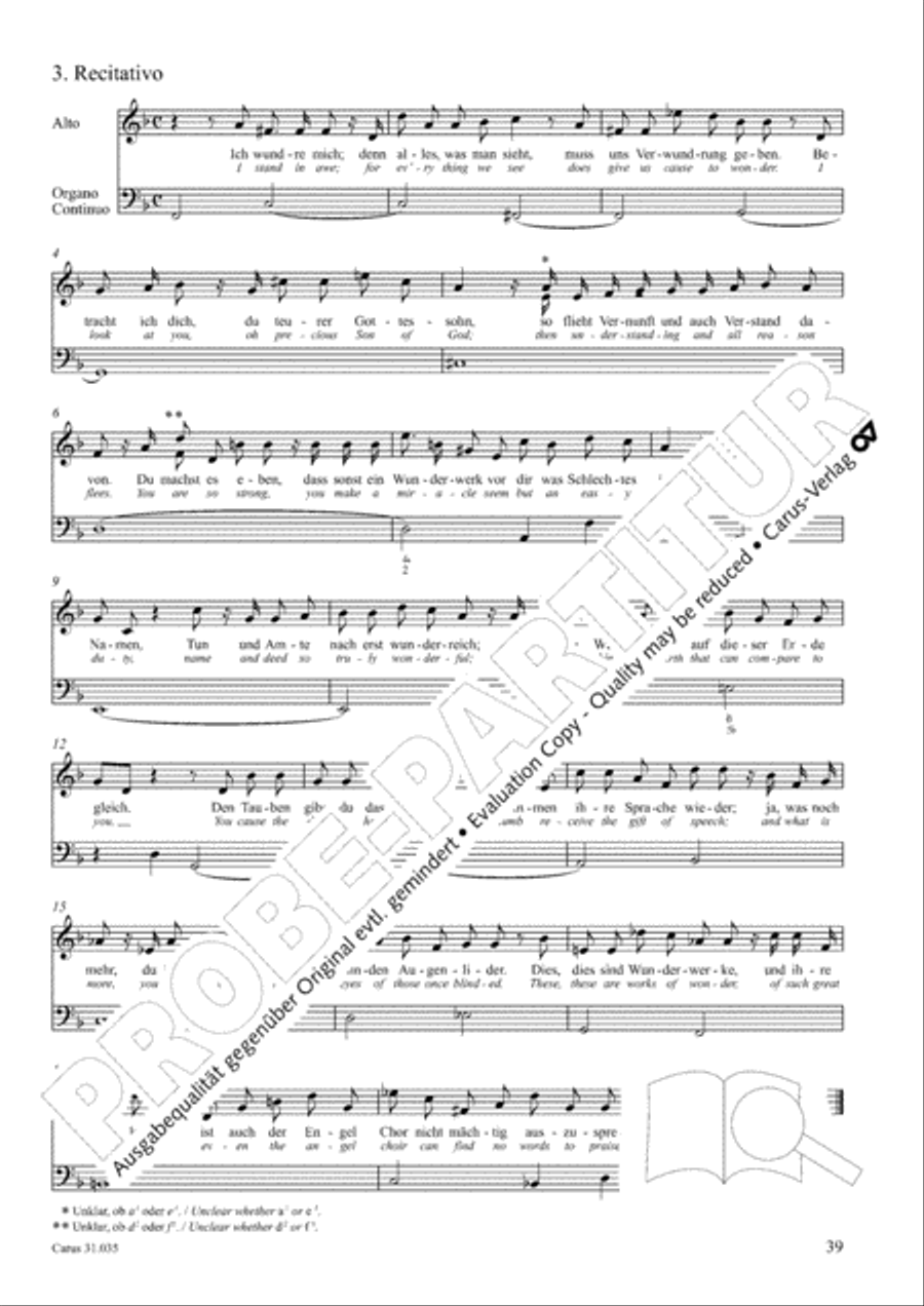 Soul and spirit are astounded (Geist und Seele wird verwirret) English Horn scores gallery preview page 40