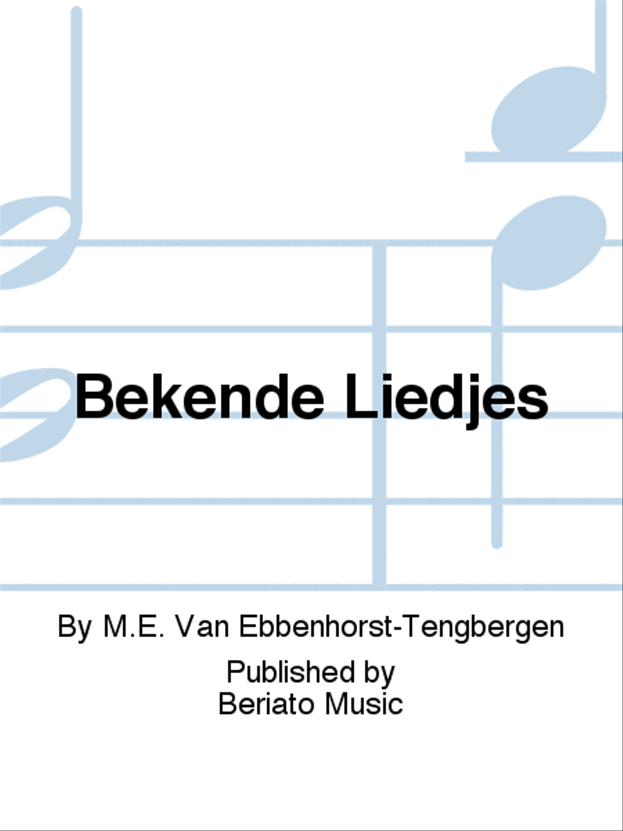 Bekende Liedjes Piano Duet scores gallery preview page 1