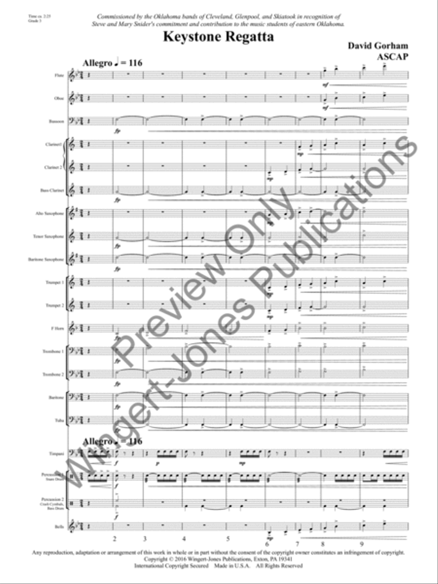 Keystone Regatta Concert Band scores gallery preview page 4