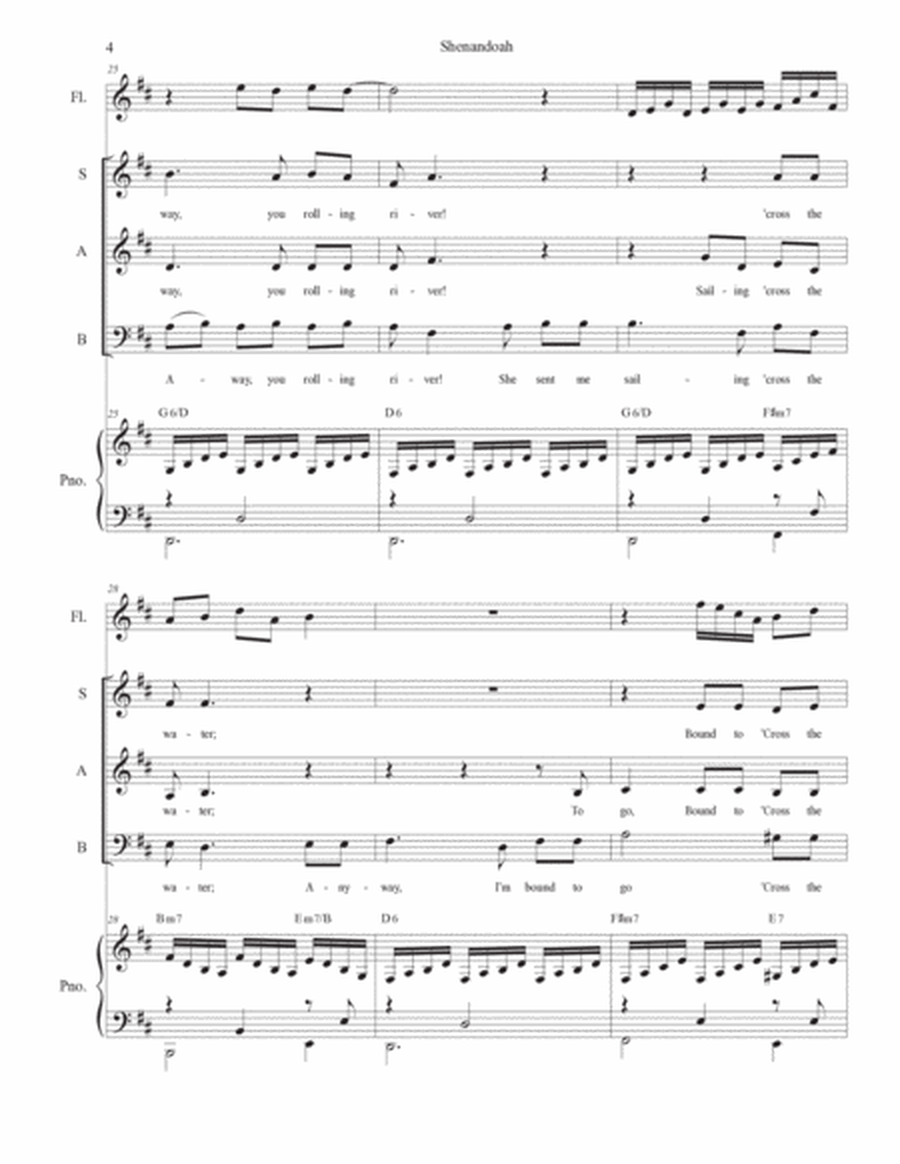 Shenandoah (Vocal Trio - (SAB) image number null